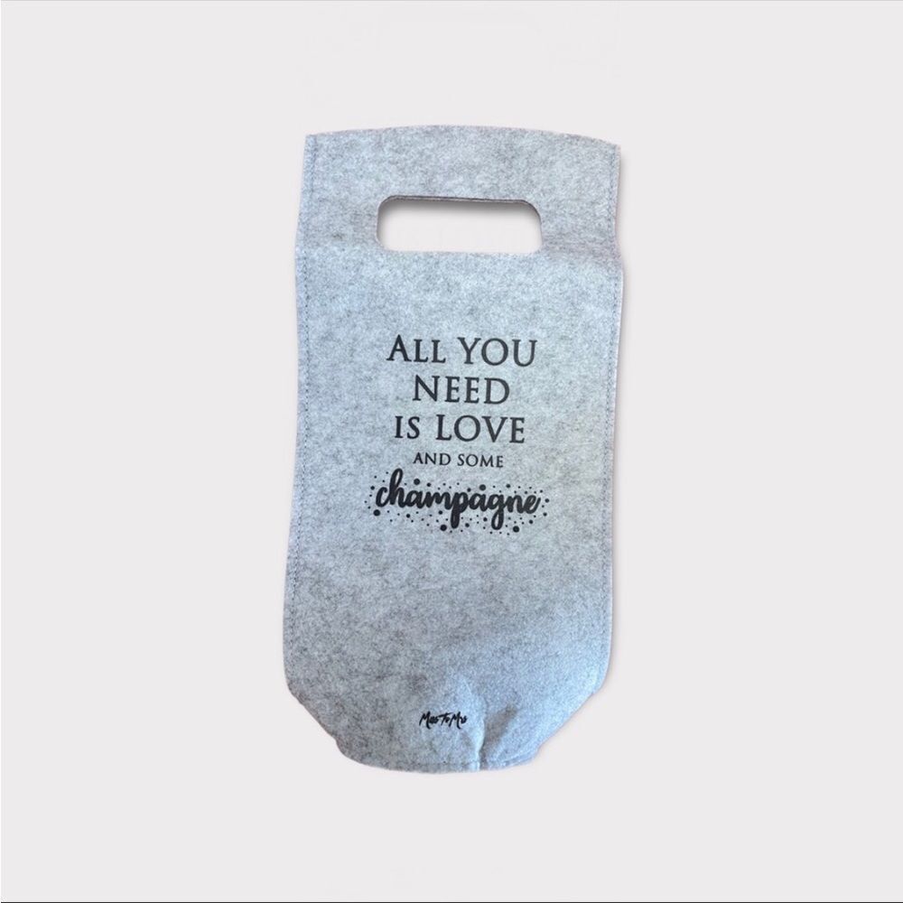 MISS TO MRS | Felt Champagne Bag